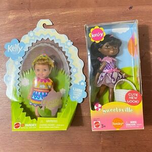 Vintage Y2K Mattel Kelly Doll Lot of 2 Liana Li'l Egg Friend Tamika Sweetsville